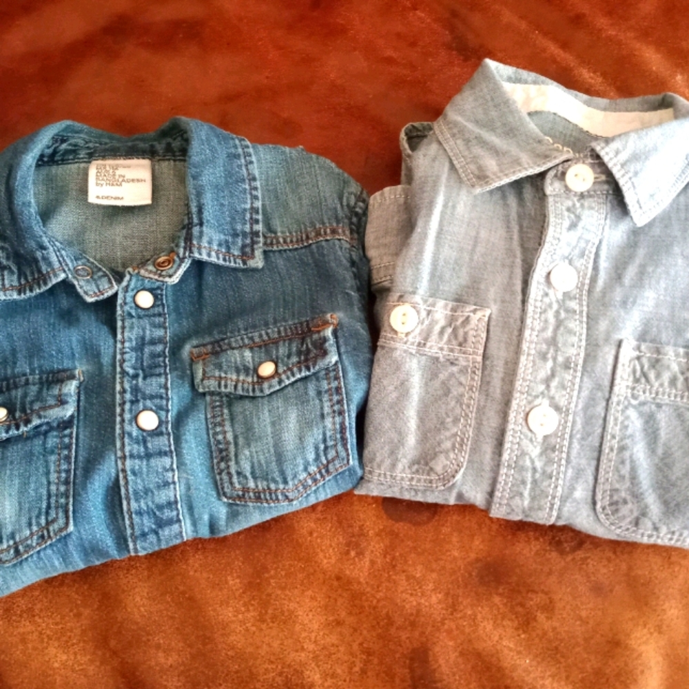 Jean Shirts Long Sleeve